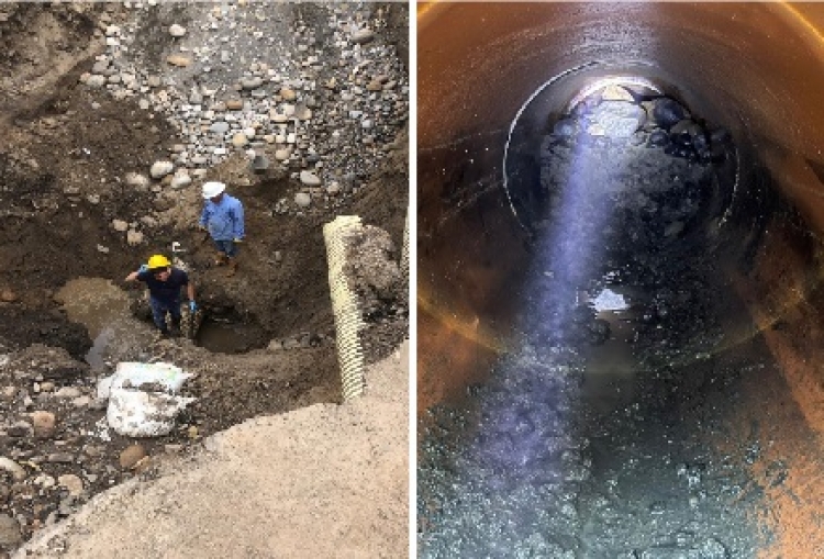 Prueba superada: La EAAAY anunció que solucionó reboce de aguas residuales de la 24 con 26