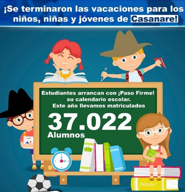 Estudiantes retornan hoy a clases en Casanare