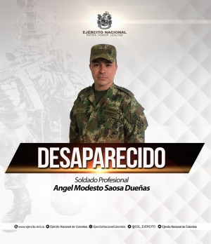 Ejército reporta la desaparición de otro soldado profesional en Arauca