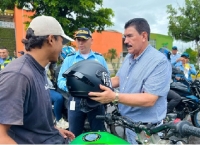 Administración municipal de Yopal promovió uso del casco reglamentario para motociclistas