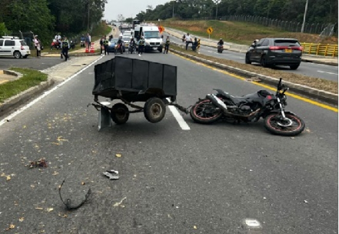 Accidente vial en la vía Yopal -Aguazul dejó dos personas lesionadas