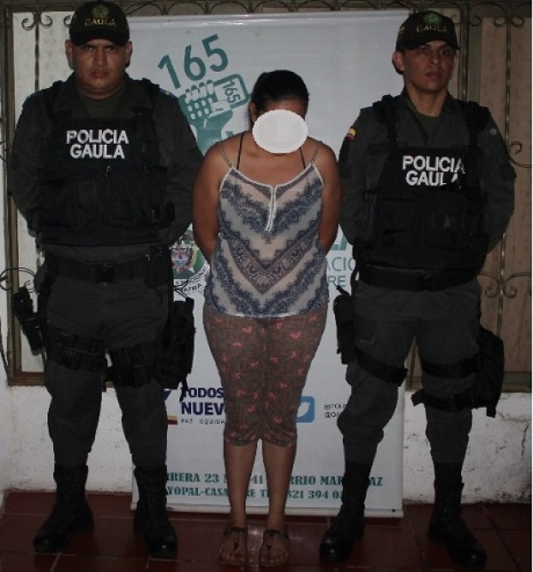 Mujer que reclamó dinero de una extorsión fue capturada por la Policía