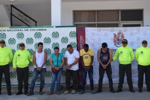 Capturados presuntos integrantes del Clan del Golfo señalados de homicidios, extorsión y trafico de estupefacientes