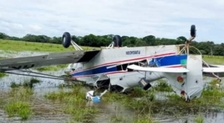 Avioneta de fumigación se accidentó en zona rural de Villanueva