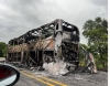Bus de Los Libertadores se incendió en la vía Yopal-Pore
