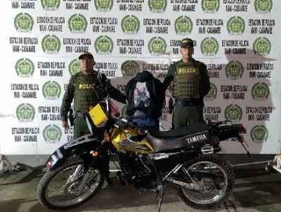 Maní: Capturado un individuo cuando transitaba en una moto que tenía adulterado su sistema de identificación