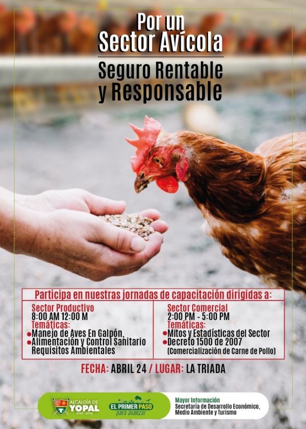 Capacitación de Fenavi para productores y comercializadores avícolas hoy en Yopal