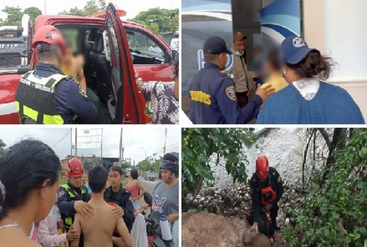 Bomberos de Yopal rescató menor que fue arrastrado por una corriente de agua cerca del Técnico Ambiental
