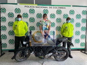 Se movilizaba en una moto robada en Yopal