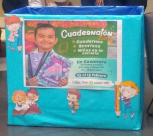 La meta es reunir 100 mil cuadernos al cierre de la Cuadernatón 2022 este martes