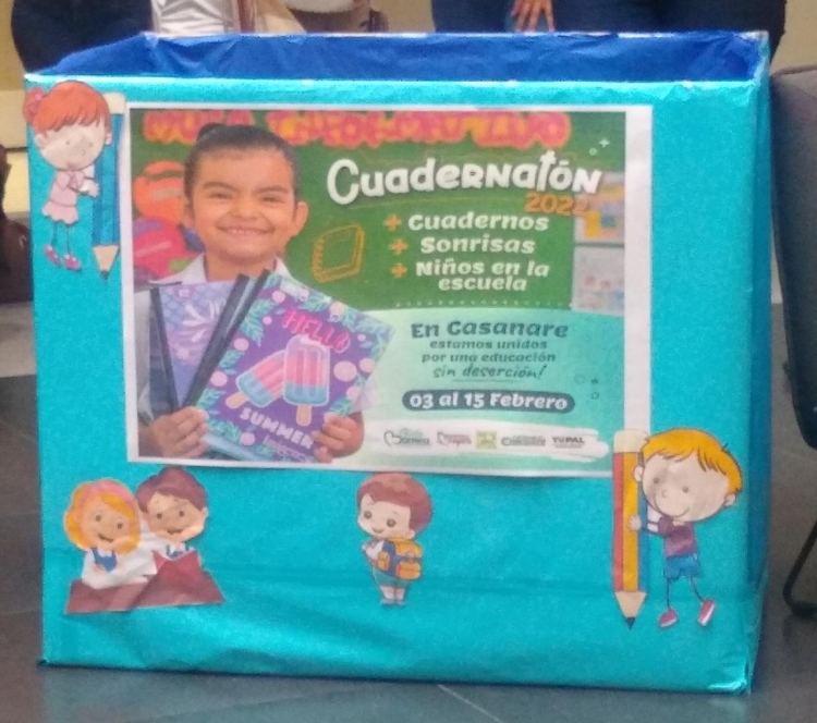 La meta es reunir 100 mil cuadernos al cierre de la Cuadernatón 2022 este martes
