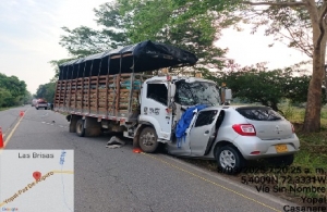 Dos personas perdieron la vida en accidente vial en La Niata