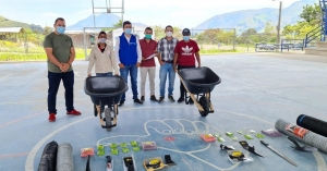 150 familias víctimas de Chámeza recibieron herramientas e insumos agrícolas