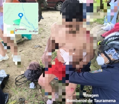 Accidente de tránsito en vía a la vereda Jagüito deja un motociclista lesionado