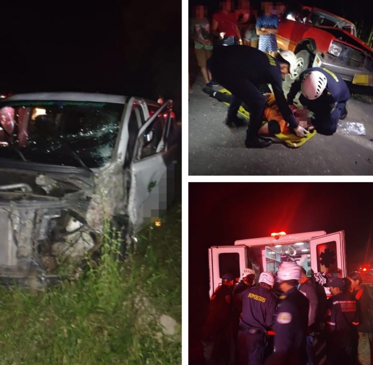Violento choque entre bus y vehículo particular dejó varios heridos en la vía Aguazul- Maní