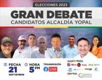 Este jueves, Gran Debate con candidatos a la Alcaldía de Yopal