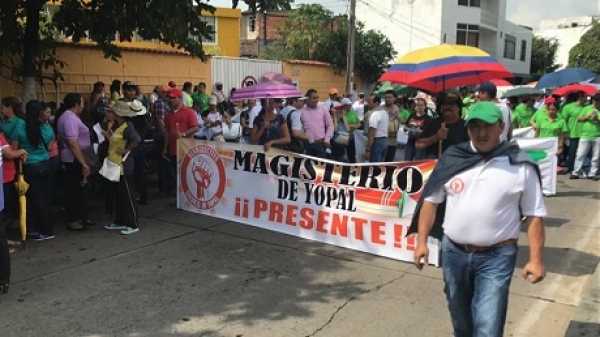 Maestros de Yopal inconformes por pago incompleto de salario de diciembre