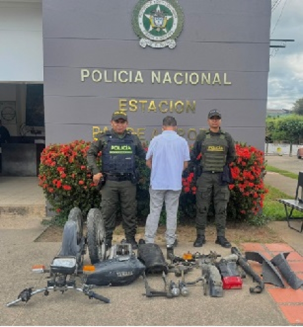 Ciudadano capturado en Paz de Ariporo por receptación de motocicleta reportada como robada