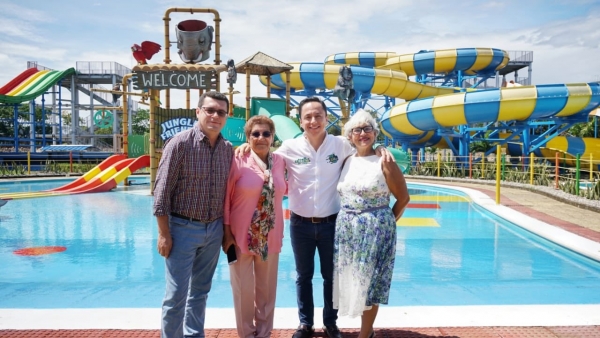 Niños de los colegios Llano Lindo y Teresa de Calcuta estrenarán hoy el ‘parque de las aguas’