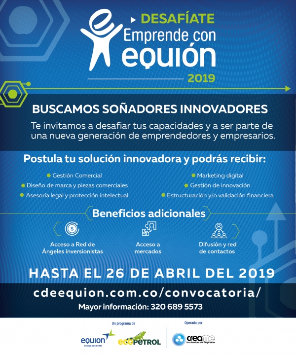 Equión abrió convocatoria para emprendedores en Yopal y Nunchía