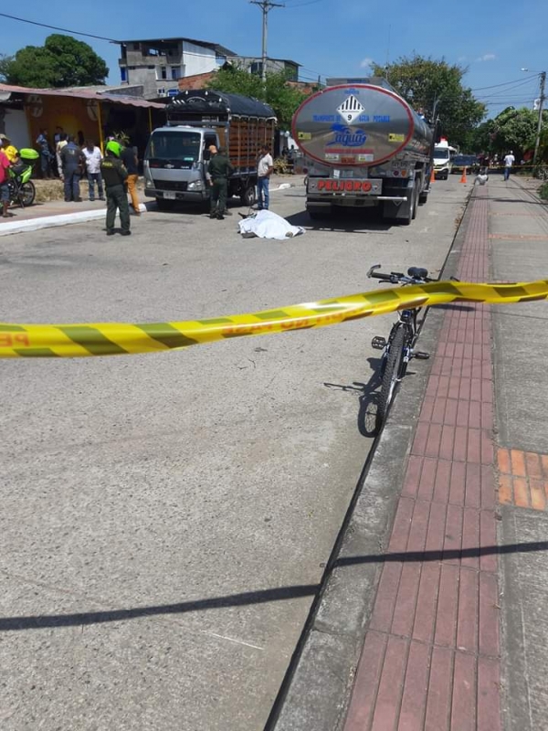 Niño de 11 años murió arrollado por un carrotanque en Yopal