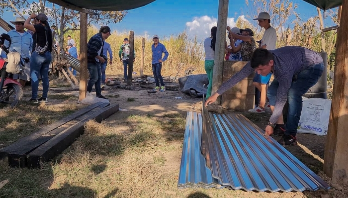 Familia de Pore que perdió su vivienda tras incendio recibió ayuda humanitaria