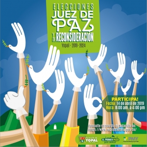 Yopaleños eligen Jueces de Paz y de Reconsideración este domingo