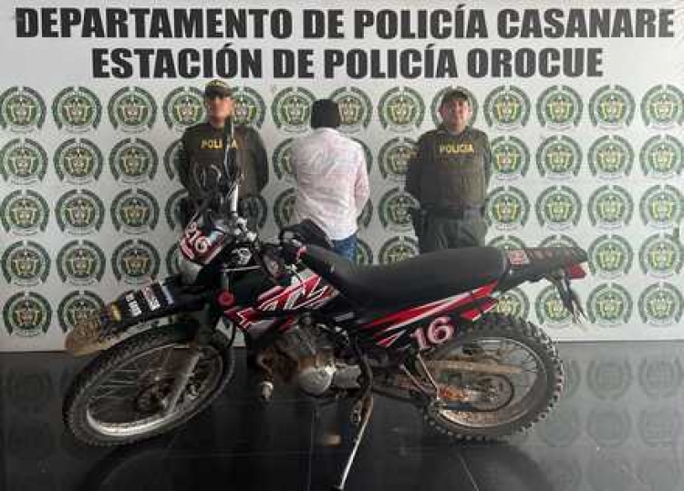 Hombre señalado del delito de receptación fue detenido en Orocué
