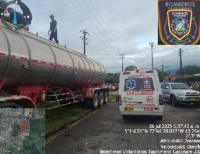 Dos personas resultaron intoxicadas en Tauramena al ingresar a un camión cisterna