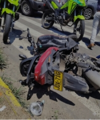 Colisión entre motocicletas deja una víctima fatal y tres heridos