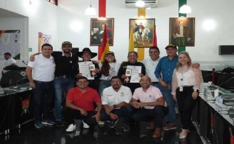 Dos oficiales del Cuerpo de Bomberos de Yopal fueron exaltadas por el Concejo municipal