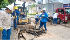 Se adelantaron trabajos de recuperación de la diagonal 16
