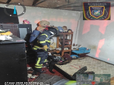 Se presentó incendio estructural en Tauramena