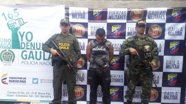 Cayó extorsionista cuando le cobraba a una víctima en Aguazul