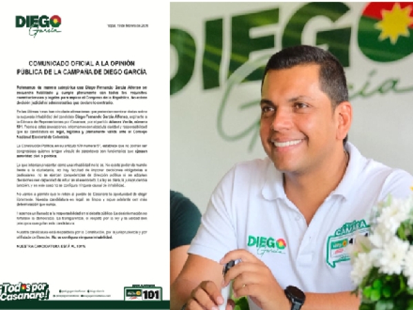 Campaña de Diego García defiende validez de su aspiración política