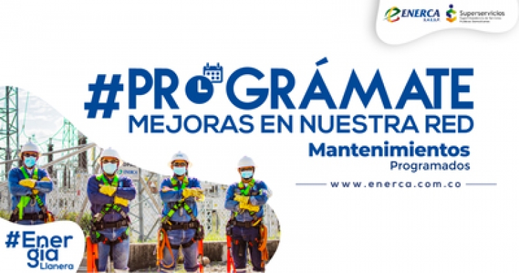 Enerca anunció trabajos de mantenimiento y cortes programados en el servicio de energía