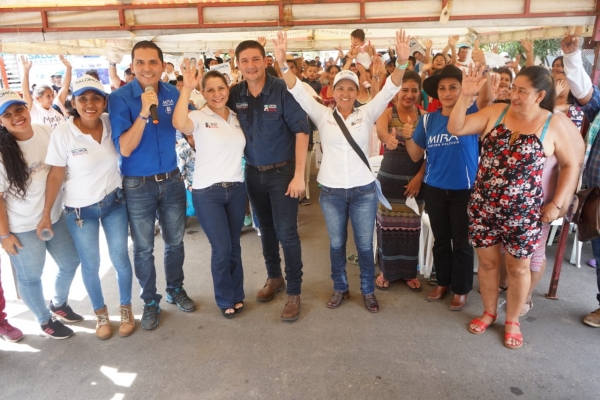Exitoso recorrido de Salomón Sanabria por cinco corregimientos de Yopal