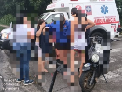 Motociclista en Tauramena trató de evitar una colisión y cayó sobre la calzada