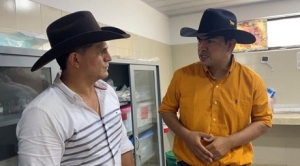 Alcalde electo de Orocué Anderson Bernal y gobernador electo César Ortiz Zorro recorrieron obras del municipio