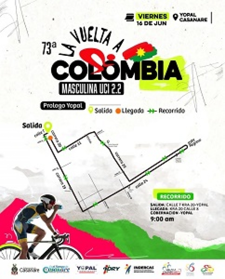 Atentos a los cierres viales durante el prólogo de la Vuelta a Colombia