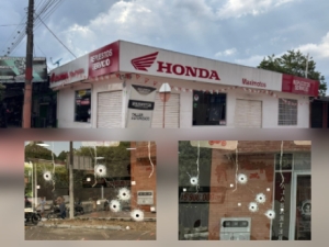 Autoridades investigan atentado con arma de fuego contra concesionario de motos en Paz de Ariporo