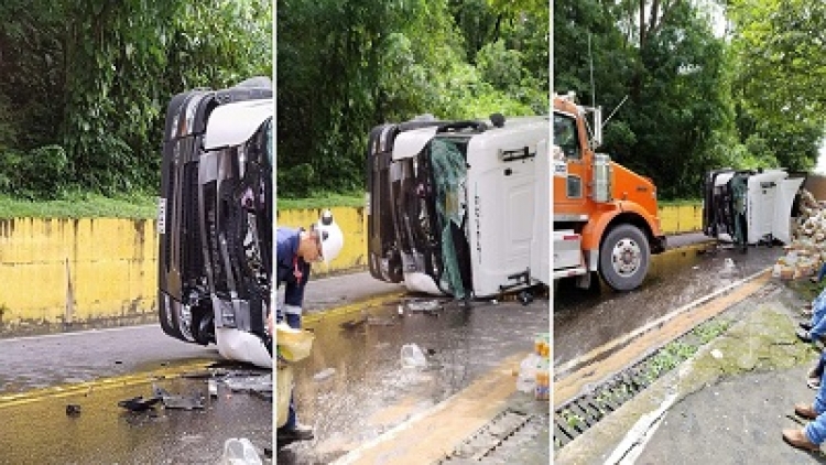 Dos vehículos de carga colisionaron en la Vía del Cusiana
