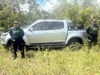 Ladrones se llevaron el motor de la camioneta hurtada en San Luis de Palenque