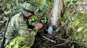 Artefacto explosivo de alto poder fue ubicado muy cerca de una escuela rural y viviendas en Arauca
