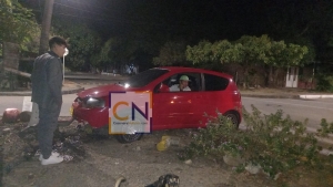 Conductor chocó contra el muro de una vivienda en Yopal