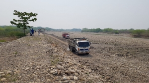 Realizan rehabilitación preventiva a jarillón de 6 kilómetros en el río Pauto de Pore