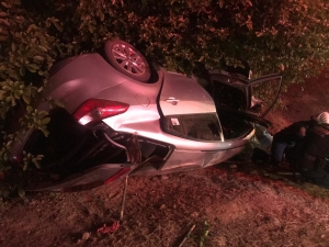 Conductor en aparente estado de embriaguez se volcó en la vía Aguazul - Tauramena