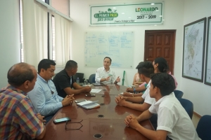 Se acordó con comunidad de Mata de Limón el mantenimiento de vías y luminarias
