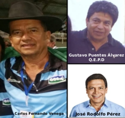 F. Venegas, el Negro Pérez y G. Puentes trilogía de ataque