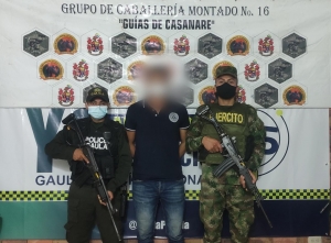 Capturado cuando cobraba una extorsión a un comerciante en Casanare